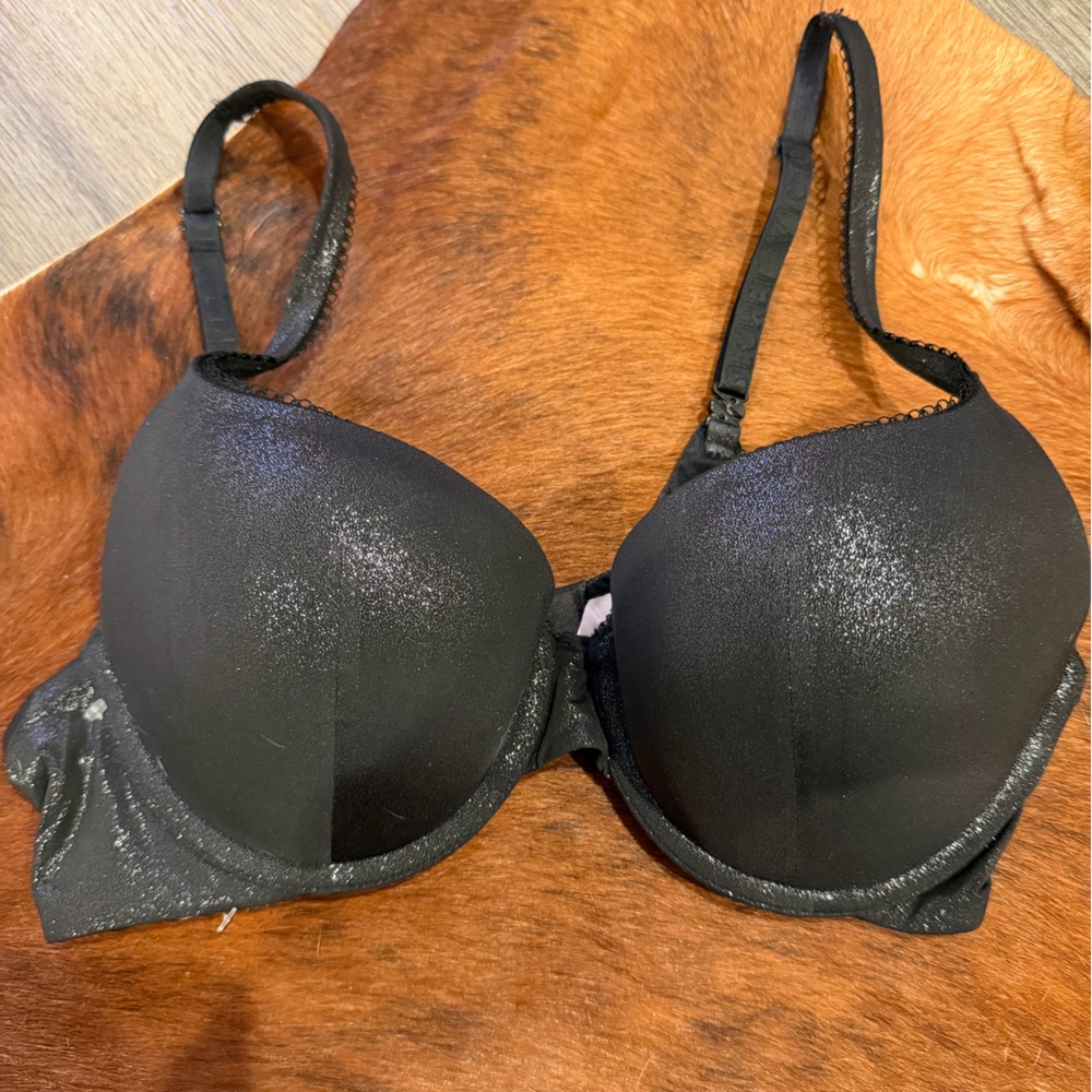 Victoria's Secret Shimmering Black Bra